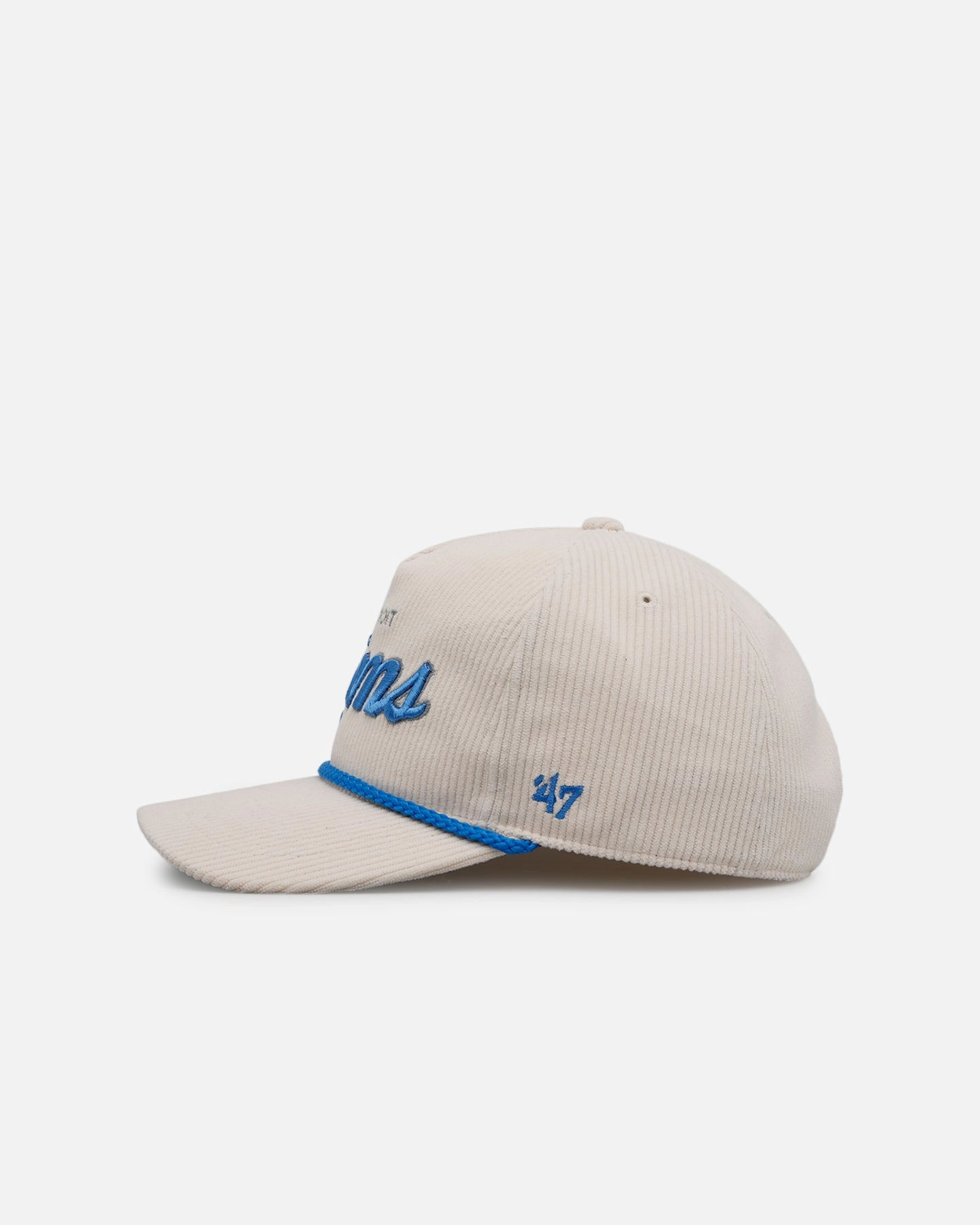 47 Brand Detroit Lions 'Natural Script' Premium Hitch Corduroy Snapback Natural