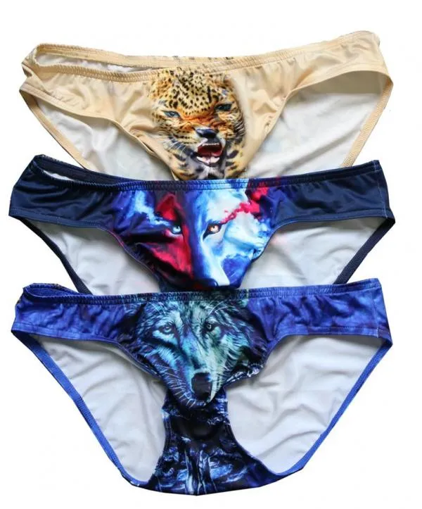 Animal Printing Swimwear Men Swimsuits