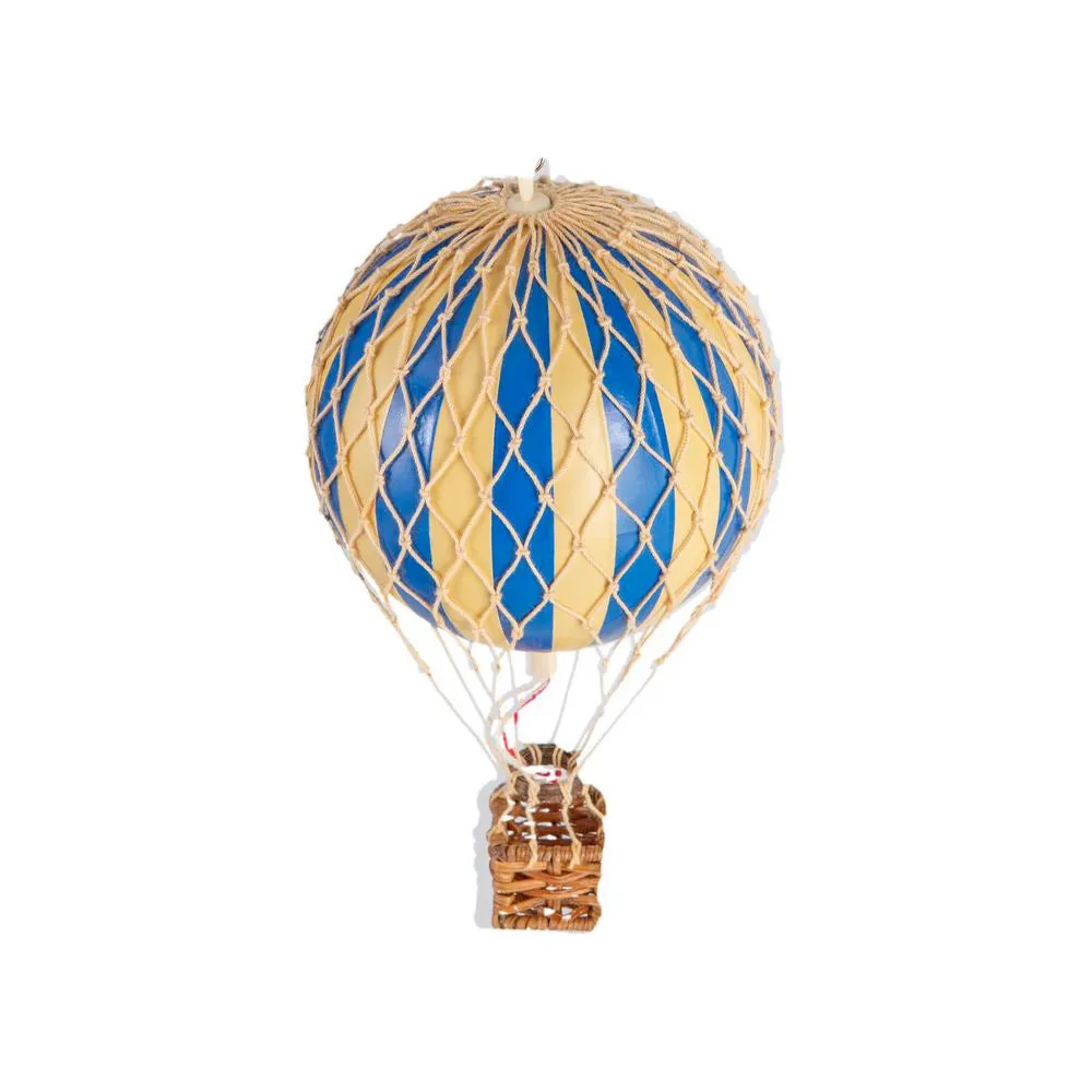 Authentic Models Floating The Skies. Blue - Hot Air Balloon Hanging Decor - 13cm
