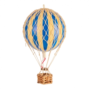 Authentic Models Floating The Skies. Blue - Hot Air Balloon Hanging Decor - 13cm