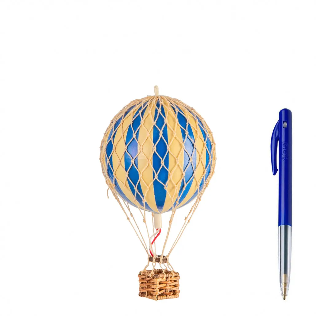 Authentic Models Floating The Skies. Blue - Hot Air Balloon Hanging Decor - 13cm