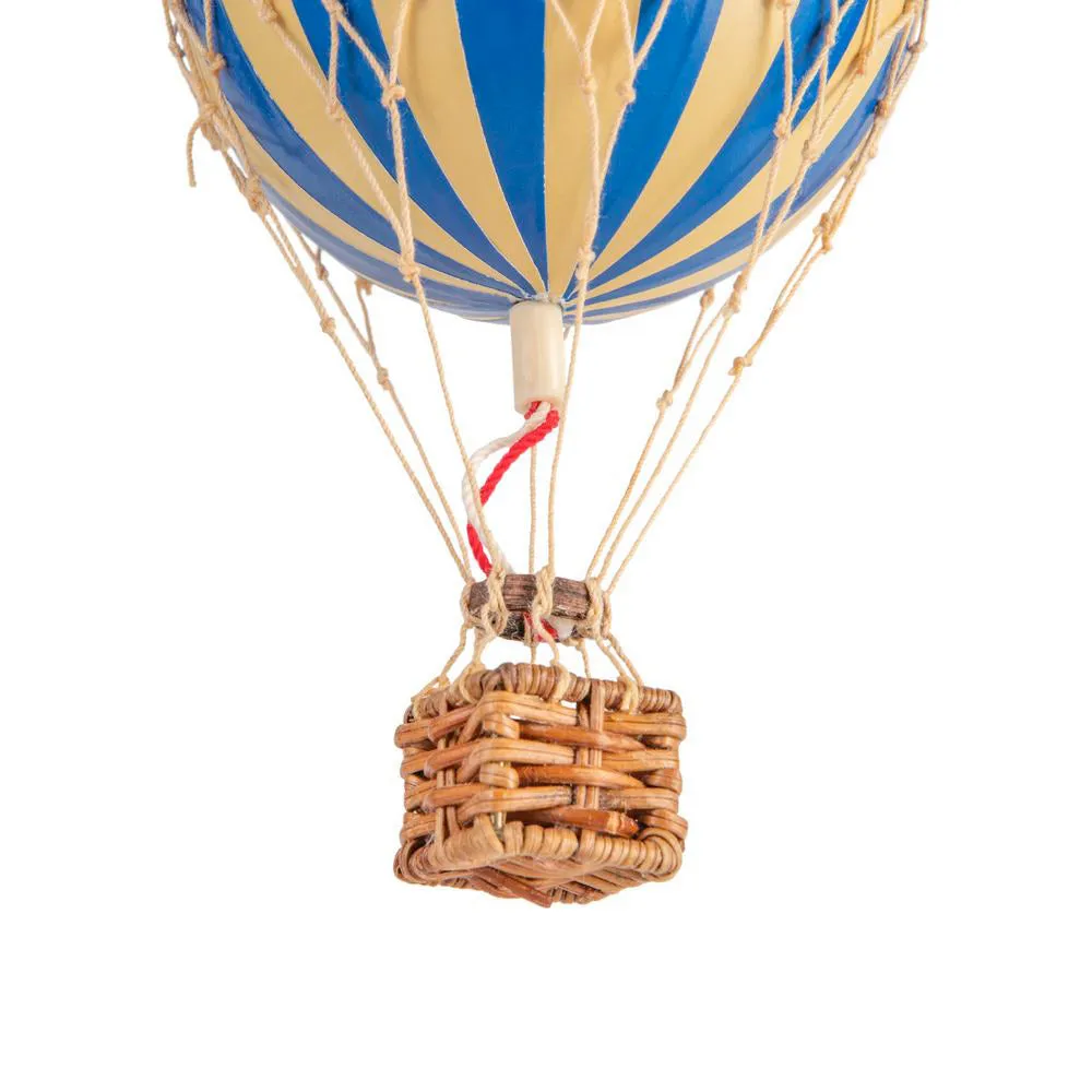 Authentic Models Floating The Skies. Blue - Hot Air Balloon Hanging Decor - 13cm
