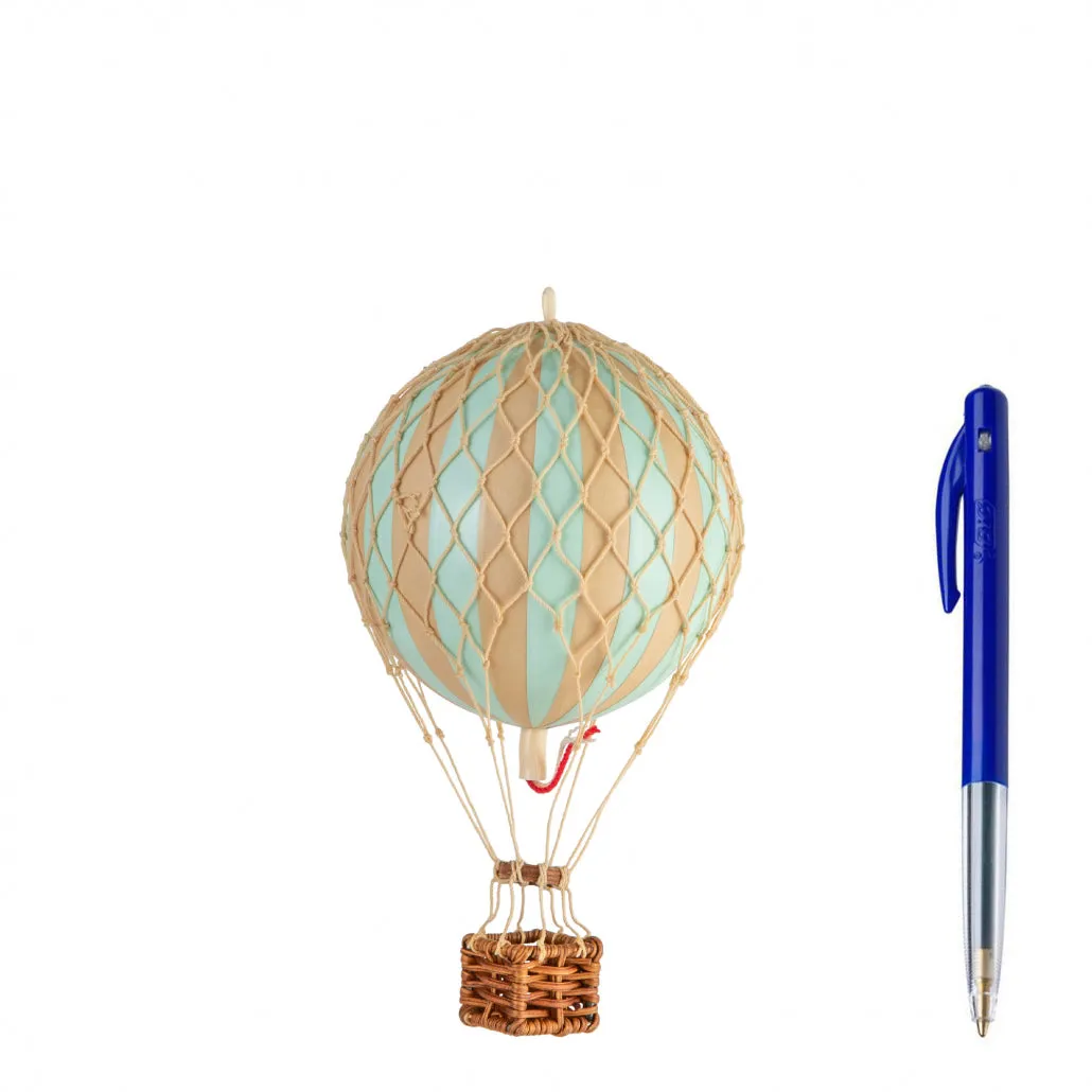 Authentic Models Floating The Skies. Mint - Hot Air Balloon Hanging Decor - 13cm