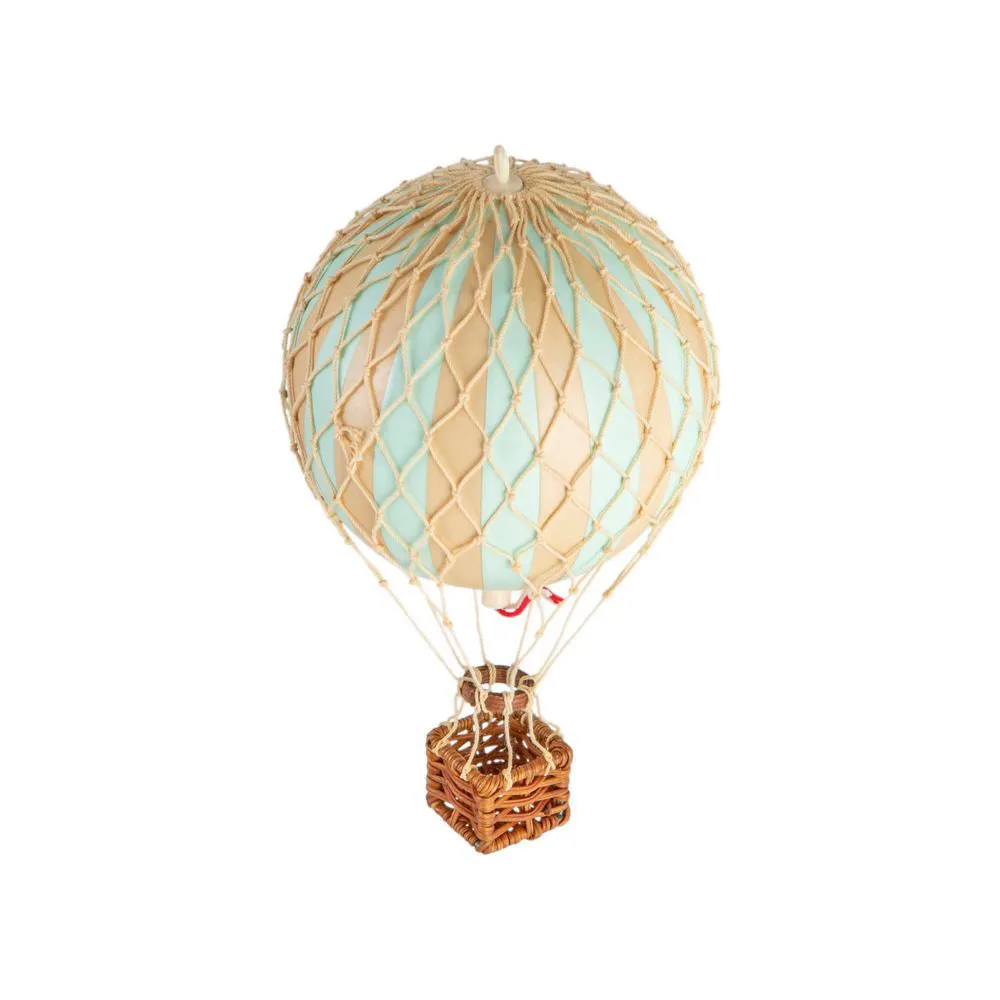 Authentic Models Floating The Skies. Mint - Hot Air Balloon Hanging Decor - 13cm