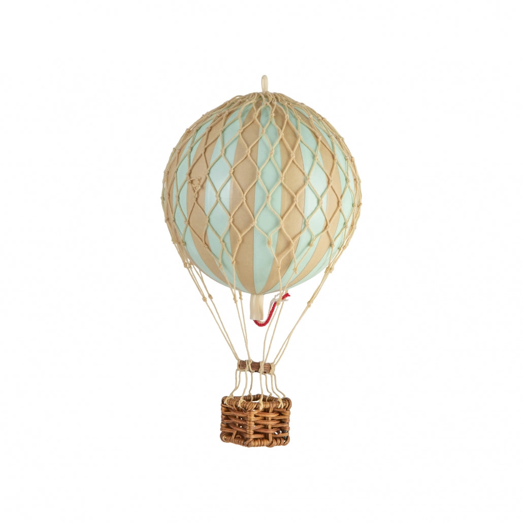 Authentic Models Floating The Skies. Mint - Hot Air Balloon Hanging Decor - 13cm