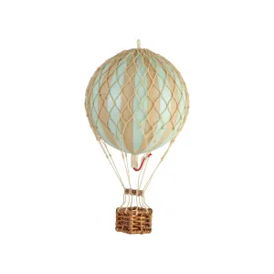 Authentic Models Floating The Skies. Mint - Hot Air Balloon Hanging Decor - 13cm