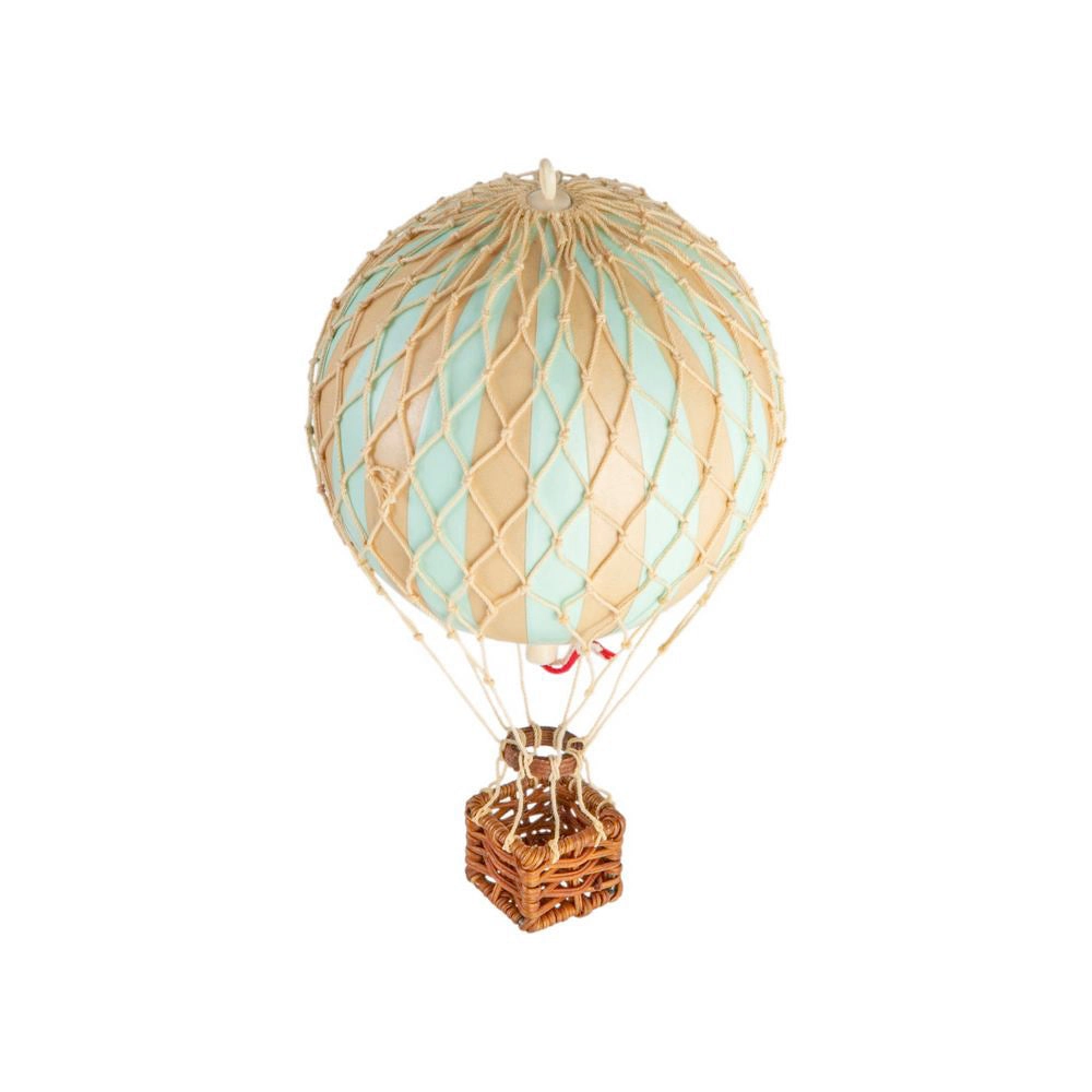 Authentic Models Floating The Skies. Mint - Hot Air Balloon Hanging Decor - 13cm