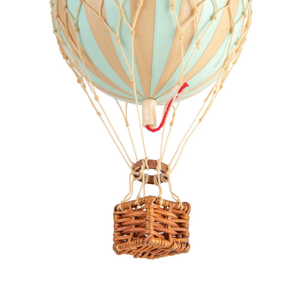 Authentic Models Floating The Skies. Mint - Hot Air Balloon Hanging Decor - 13cm