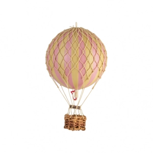 Authentic Models Floating The Skies. Pink - Hot Air Balloon Hanging Decor - 13cm