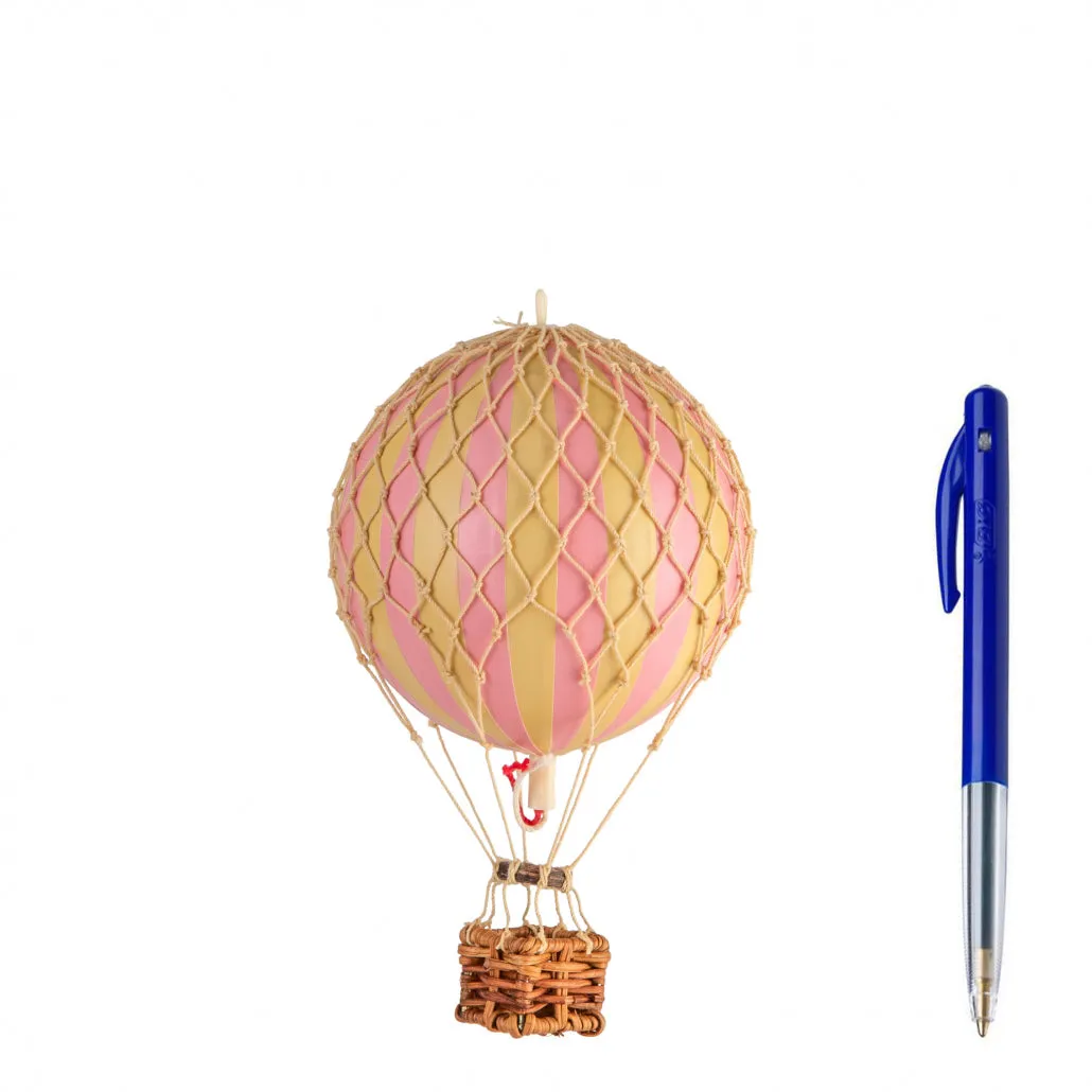 Authentic Models Floating The Skies. Pink - Hot Air Balloon Hanging Decor - 13cm