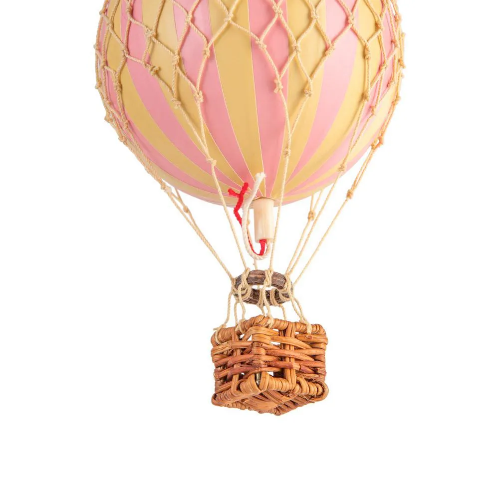 Authentic Models Floating The Skies. Pink - Hot Air Balloon Hanging Decor - 13cm