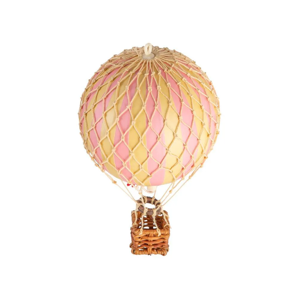 Authentic Models Floating The Skies. Pink - Hot Air Balloon Hanging Decor - 13cm