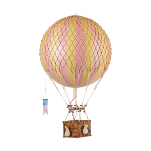 Authentic Models Royal Aero. Pink - Hot Air Balloon Hanging Decor - 56cm