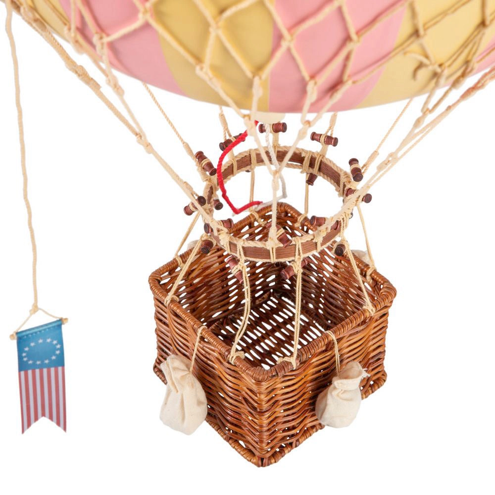 Authentic Models Royal Aero. Pink - Hot Air Balloon Hanging Decor - 56cm