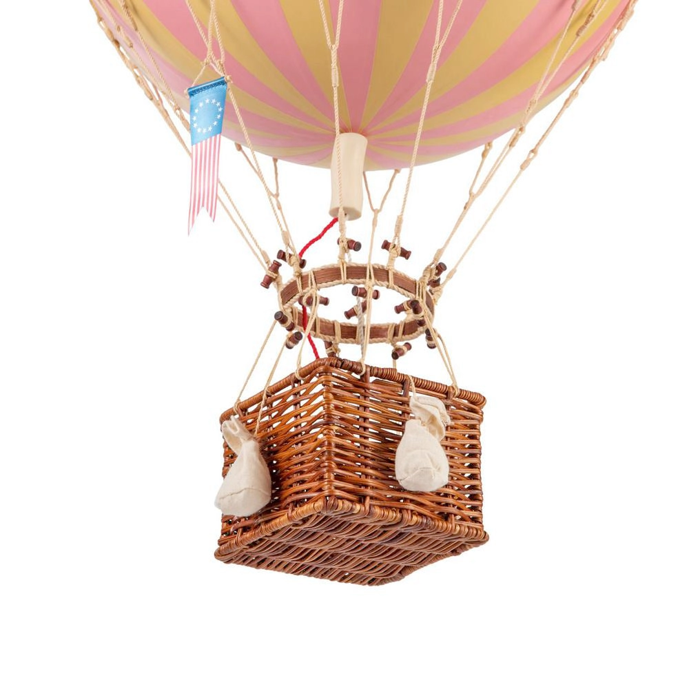 Authentic Models Royal Aero. Pink - Hot Air Balloon Hanging Decor - 56cm
