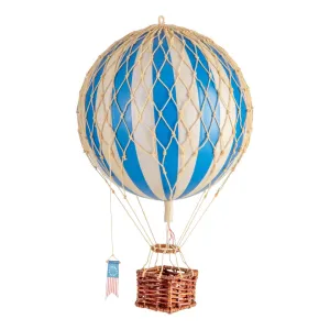 Authentic Models Travels Light. Blue - Hot Air Balloon Hanging Decor - 30cm