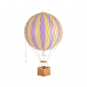 Authentic Models Travels Light. Lavender - Hot Air Balloon Hanging Decor - 30cm