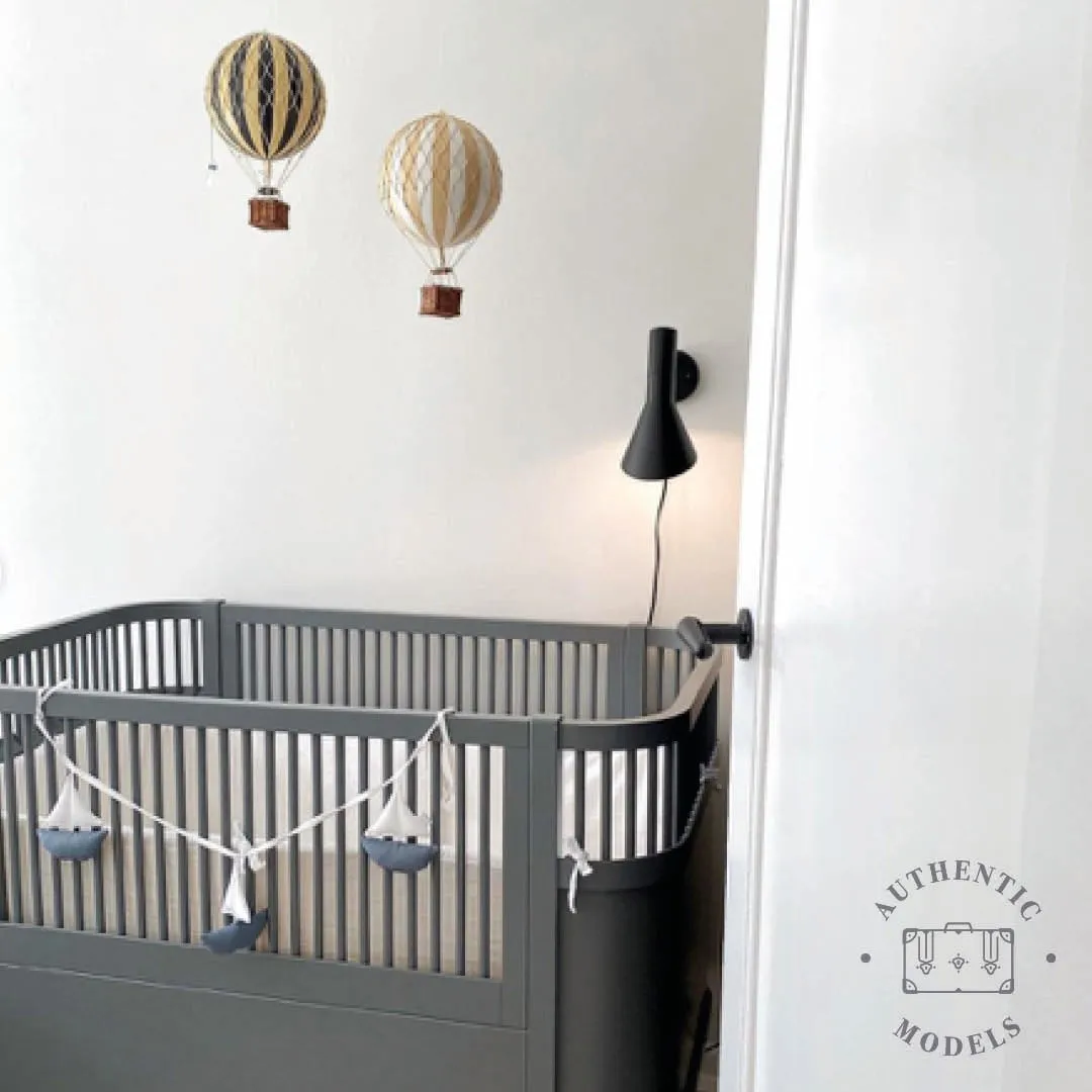 Authentic Models Travels Light. Lavender - Hot Air Balloon Hanging Decor - 30cm