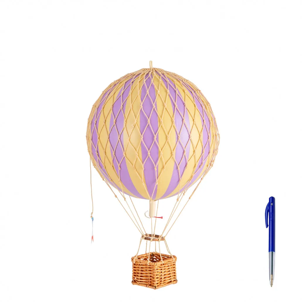 Authentic Models Travels Light. Lavender - Hot Air Balloon Hanging Decor - 30cm