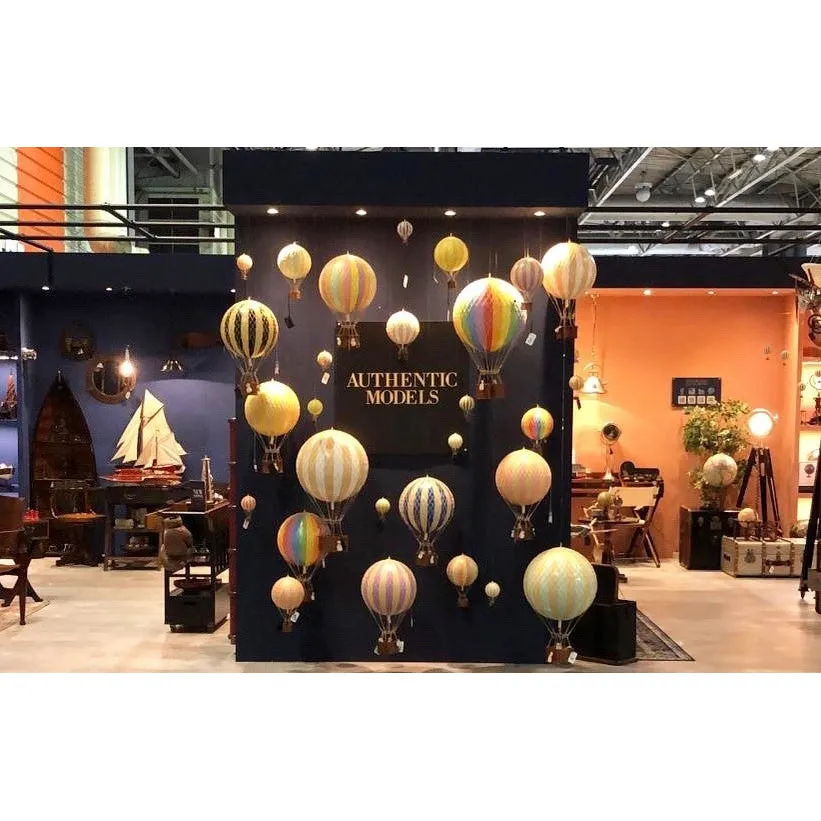 Authentic Models Travels Light. Lavender - Hot Air Balloon Hanging Decor - 30cm