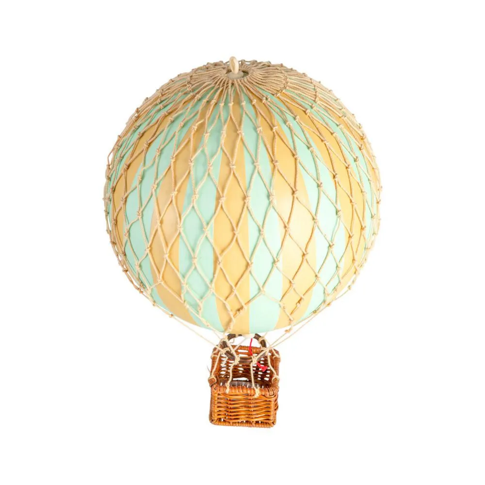 Authentic Models Travels Light. Mint - Hot Air Balloon Hanging Decor - 30cm