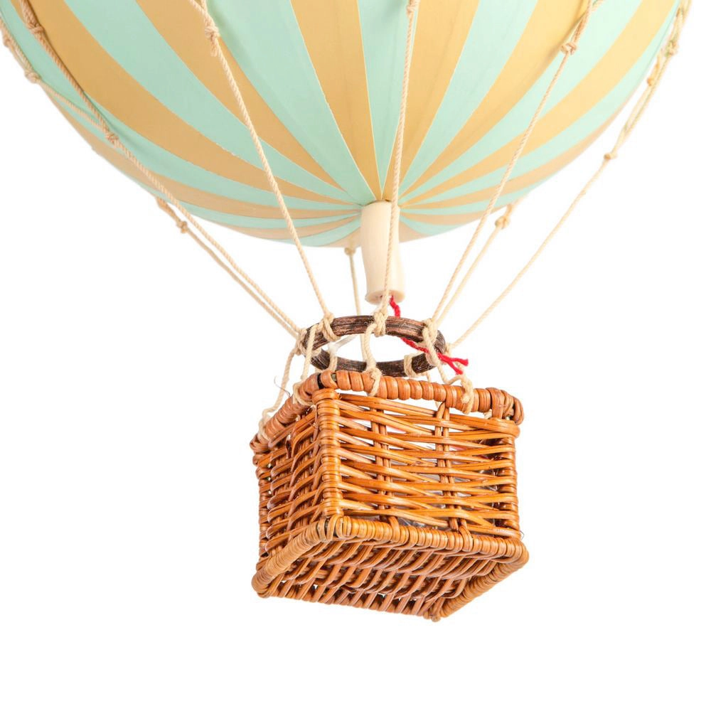 Authentic Models Travels Light. Mint - Hot Air Balloon Hanging Decor - 30cm