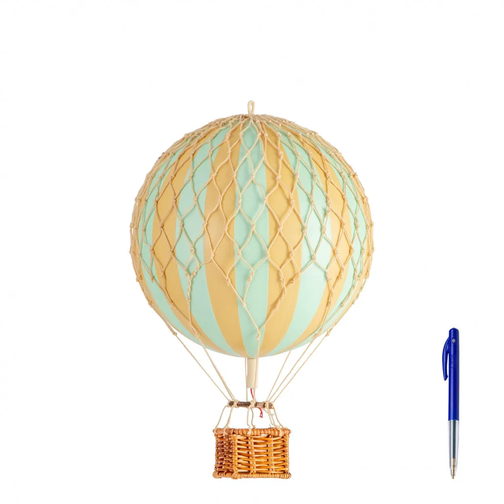 Authentic Models Travels Light. Mint - Hot Air Balloon Hanging Decor - 30cm