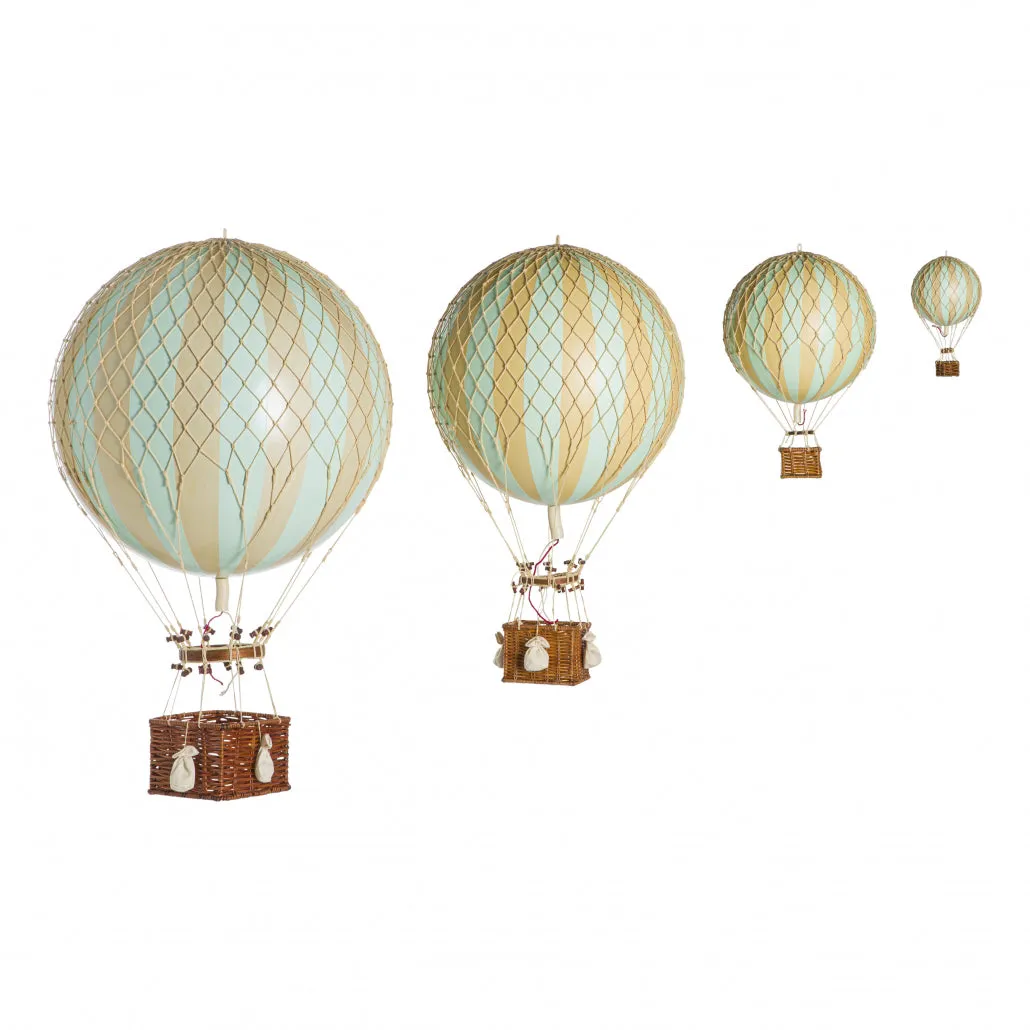 Authentic Models Travels Light. Mint - Hot Air Balloon Hanging Decor - 30cm