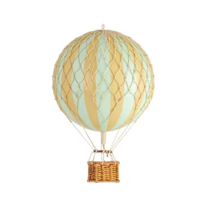Authentic Models Travels Light. Mint - Hot Air Balloon Hanging Decor - 30cm