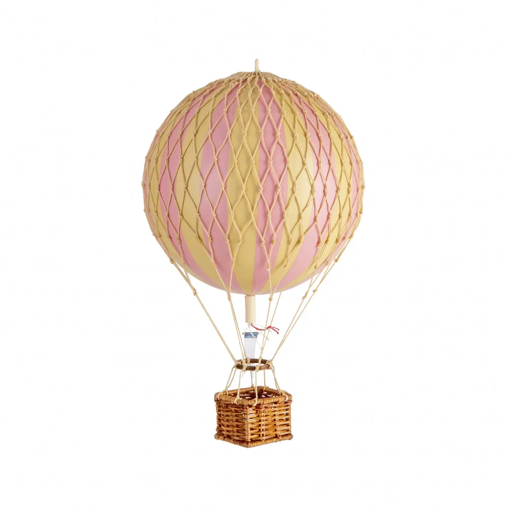 Authentic Models Travels Light. Pink - Hot Air Balloon Hanging Decor - 30cm
