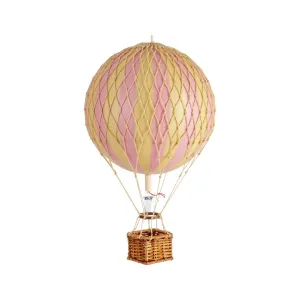 Authentic Models Travels Light. Pink - Hot Air Balloon Hanging Decor - 30cm