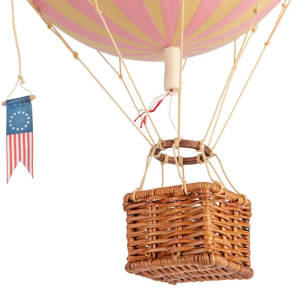 Authentic Models Travels Light. Pink - Hot Air Balloon Hanging Decor - 30cm