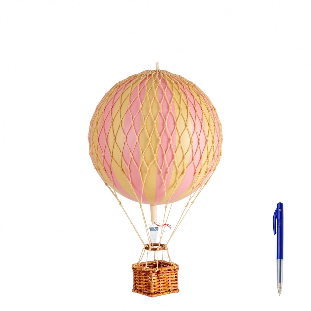 Authentic Models Travels Light. Pink - Hot Air Balloon Hanging Decor - 30cm
