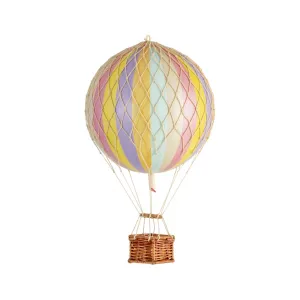Authentic Models Travels Light. Rainbow Pastel - Hot Air Balloon Hanging Decor - 30cm