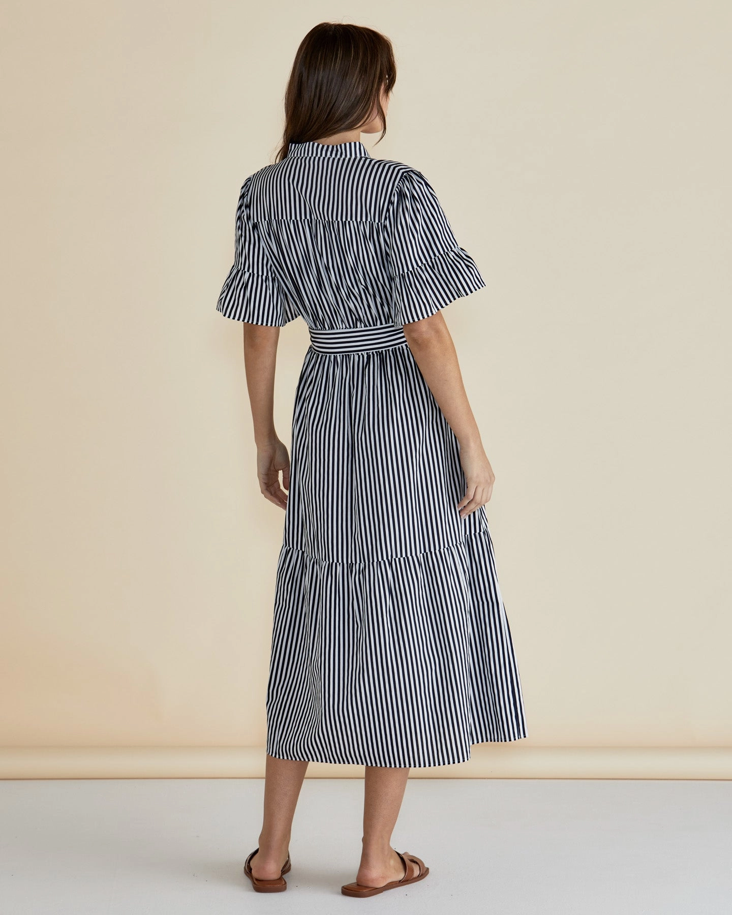Betty Basics Jamilla Dress Navy Stripe