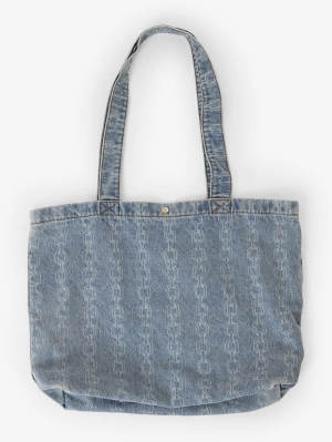 Chain Reaction Denim Tote - Faded Rinse Indigo