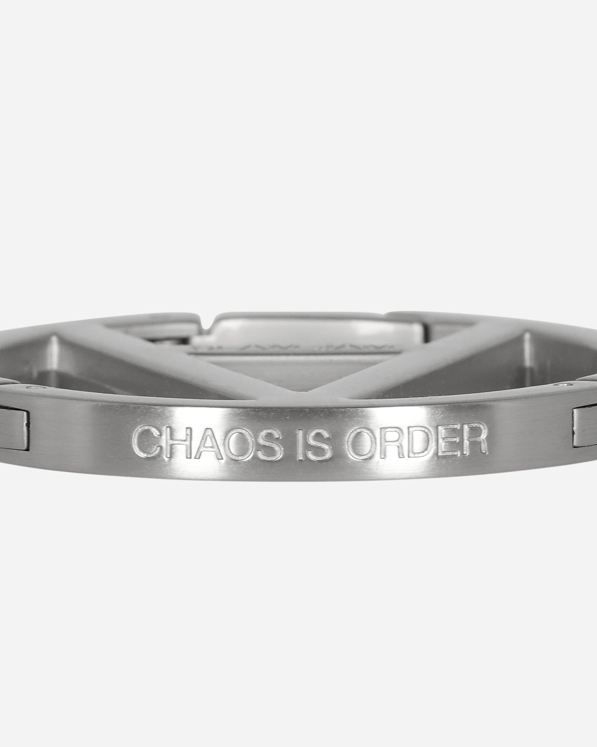 CHAOS IS ORDER Logo Carabiner Silver