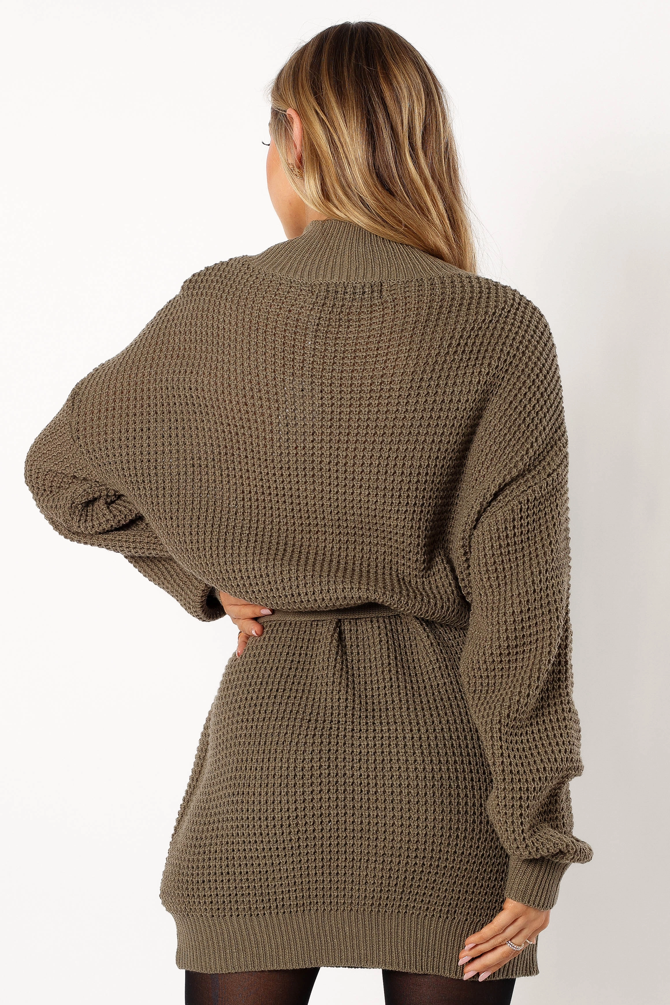 Cozette Longsleeve Mini Dress - Olive