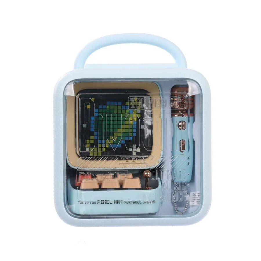 DIVOOM Ditoo Mic Pixel Art Speaker With Microphone Blue