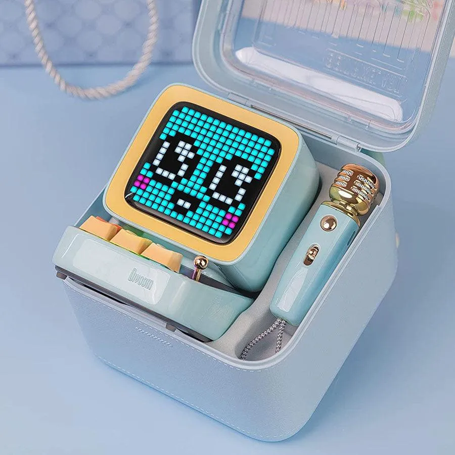 DIVOOM Ditoo Mic Pixel Art Speaker With Microphone Blue
