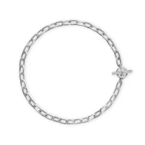 DY Madison Toggle Chain Necklace in Sterling Silver, 18"