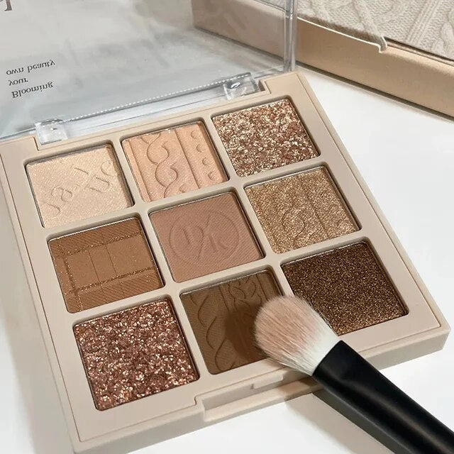 Eye Shadow Palette Glitter Pearly Eyeshadow 9-Color