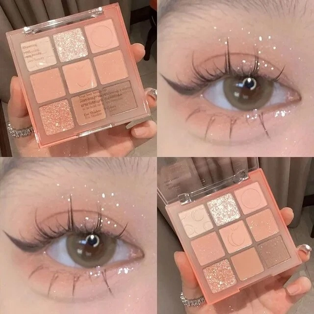 Eye Shadow Palette Glitter Pearly Eyeshadow 9-Color