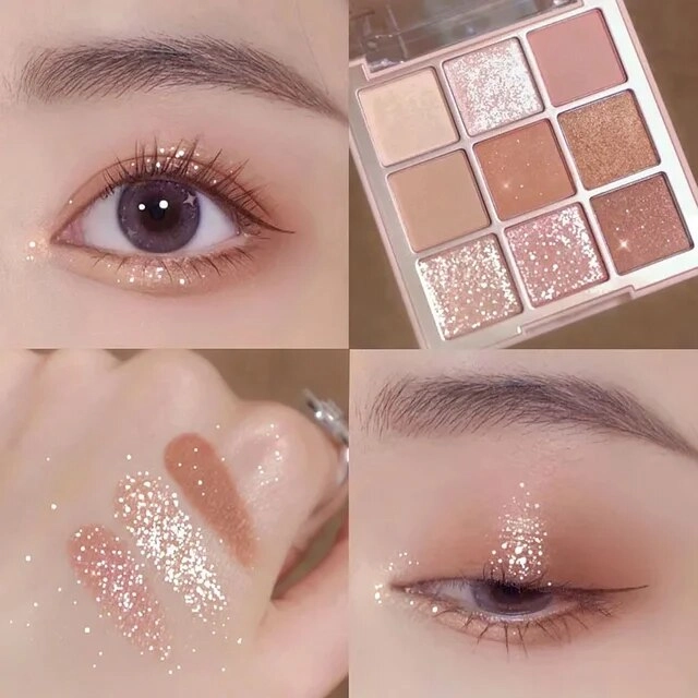 Eye Shadow Palette Glitter Pearly Eyeshadow 9-Color