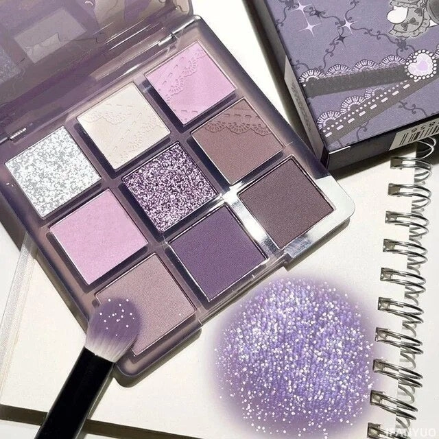 Eye Shadow Palette Glitter Pearly Eyeshadow 9-Color