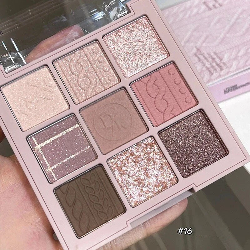 Eye Shadow Palette Glitter Pearly Eyeshadow 9-Color