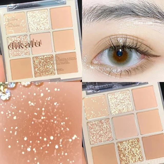 Eye Shadow Palette Glitter Pearly Eyeshadow 9-Color