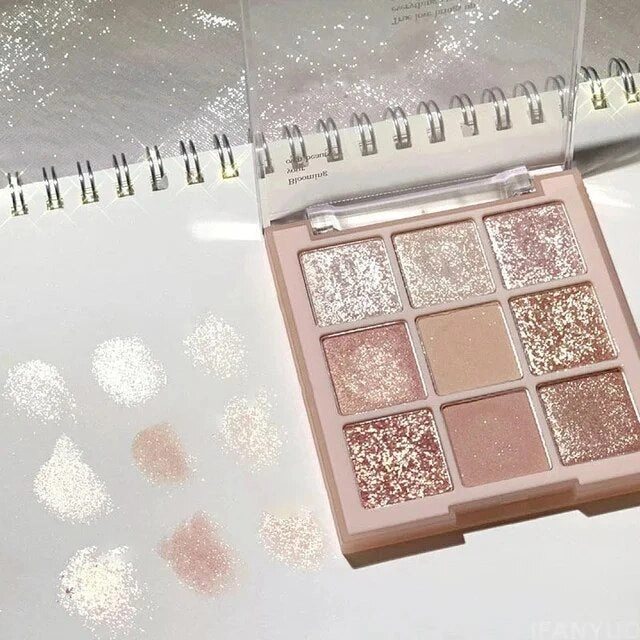 Eye Shadow Palette Glitter Pearly Eyeshadow 9-Color