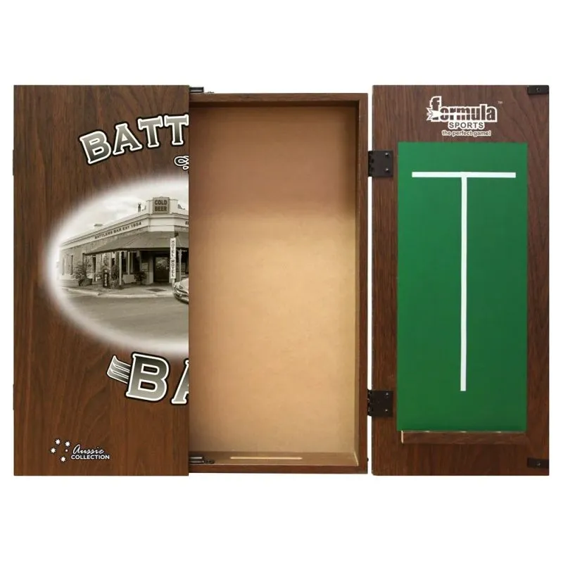 Formula Battlers Dartboard Cabinet Set