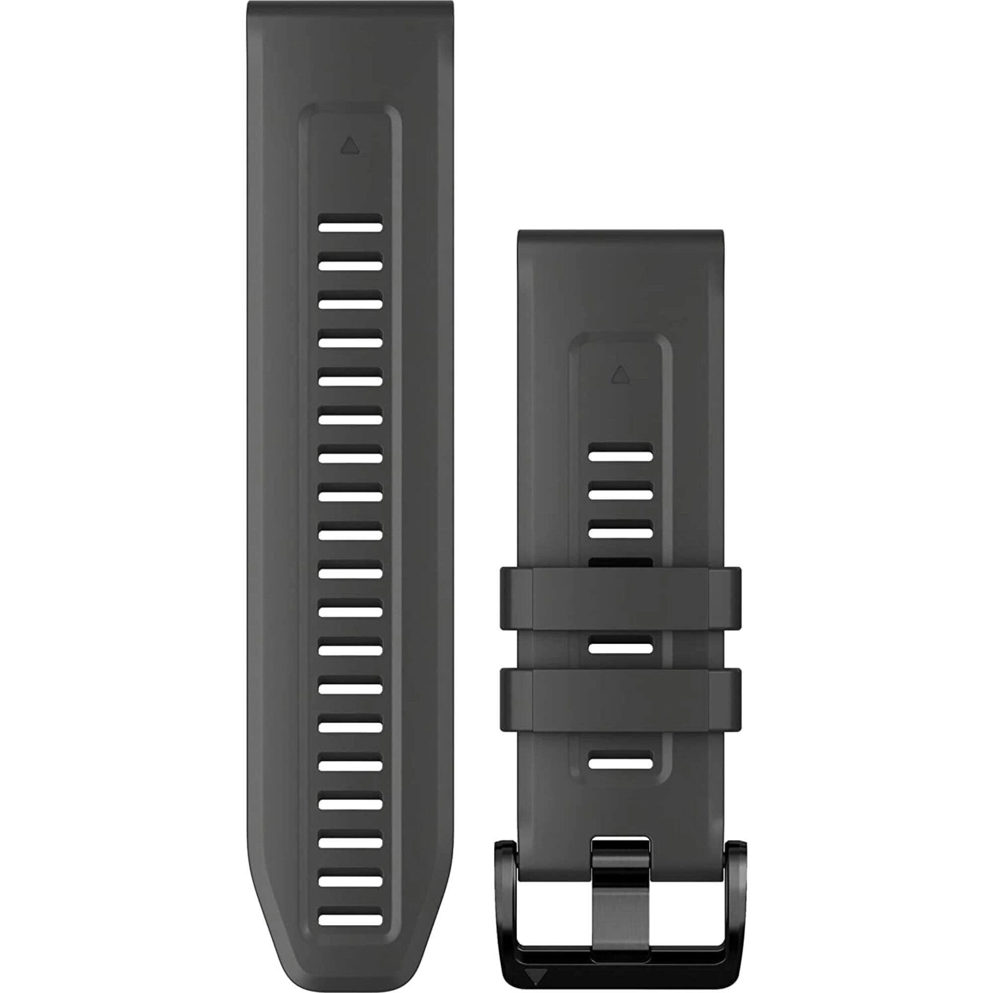 Garmin Watch Band - QuickFit Graphite Silicone Rubber Interchangable | 010-13117-01